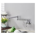 thumbnail image 1 of Brass Kitchen Faucet Brushed Gold Sing Cold Kitchen Sink Water Tap Single Handle Mixer Tap 360 Rotation Wall Mounted ,Easy to Install, 1 of 7
