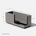 thumbnail image 3 of Veradek Block Series Jardinière Longue en Plastique, Grande, - Gris, 3 of 11