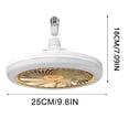 thumbnail image 3 of Kadlawus Smart Remote Control Ceiling Fan Light, E27 Base Integrated Fan and LED Lighting, Adjustable Brightness and Wind Speed for Bedroom, Living Room, Study, 3 of 6