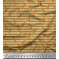thumbnail image 1 of Soimoi Poly Georgette Fabric Stripe & Giraffe Animal Decor Fabric Printed Yard 42 Inch Wide, 1 of 3