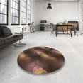 thumbnail image 4 of Ahgly Company Tapis d'Intérieur Lavable en Machine Carré Transitionnel Marron Clair, 3 Pieds Carré, 4 of 7