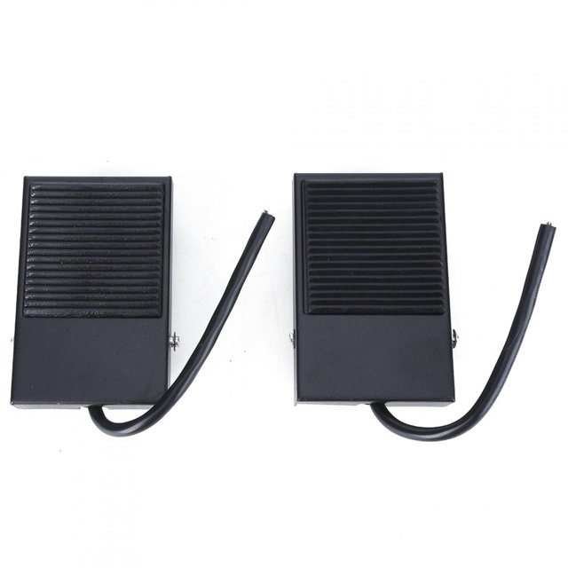 2pcs TFS-1 Contrôleur de Contrôle de Pied Auto-Réinitialisation Interrupteur à Pédale de Pied de Puissance avec Câble 24cm 250V 10A