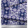 thumbnail image 2 of Soimoi Cotton Cambric Fabric Check & Geometric Print Fabric by Yard 42 Inch Wide, 2 of 5