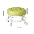 thumbnail image 3 of Tabouret Bas Roulant Multifonction Vert avec Roues en Cuir Pu Durable, Léger, Design Portable pour la Maison et le Bureau, Usage Universel #575PA, 3 of 8