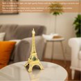 thumbnail image 3 of LED Tower Model, 25cm x 10cm Small Electroplating Zinc Alloy Tower Model Desk Decoration Exquisite Carving France Tower Ornament with LED Light for Home Office, 3 of 7