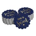 thumbnail image 1 of Inkdotpot 50 Pack Love Is Sweet Wedding Favor Paper Tags Craft Real Gold Foil Hang Tags, 1 of 6