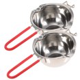 thumbnail image 1 of 2pcs Stainless Steel Chocolate Melting Pan Durable Pan Butter Cheese Melt Pot, 1 of 9