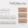 thumbnail image 4 of Linen Market Ensemble de Draps 4 Pcs à Motifs, Grand Lit, Rose Floral Doux, 4 of 4