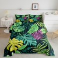 thumbnail image 2 of Erosebridal Botanical Palm Tree Bedding Full Comforter Set, Tropical Leaves Down Comforter, Reversible 3pcs, 2 of 8