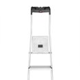 thumbnail image 4 of Hailo Folding Step Stool, 5 Step Ladder with Tray, L60, Silver, 4 of 7