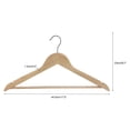 thumbnail image 2 of Mainstays-Pack de 20 Adulte Home Premium cintres en bois, 2 of 8