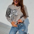 thumbnail image 1 of REDHOTYPE omen Surdimensionné Pull Col Rond Lanterne Manches en Vrac Pull Chunky Pull Pull Pull Pull en Tricot, 1 of 4