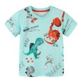 thumbnail image 1 of YTDSCS T-Shirts pour Garçons de 2 à 8 Ans, T-Shirts en Coton à Col Rond pour Tout-Petits, Hauts à Manches Courtes pour Bébés Garçons, 1 of 7
