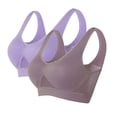 thumbnail image 1 of Timegard 2pc Sports Bras for Women Plus Size High Support Wireless Underwear Breathable Mesh Comfy Bras, 1 of 4
