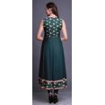 thumbnail image 4 of Bimba Robe Anarkali Fleurie Bleu Sarcelle Foncé pour Femmes Kurti Imprimé Ethnique Indien Longue Kurta Robe de Soirée Grande, 4 of 6
