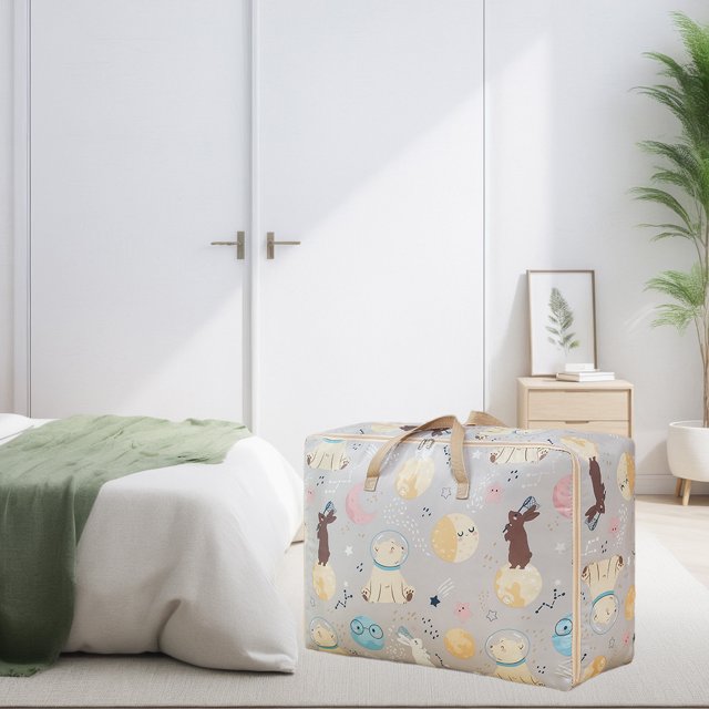 TIMIFISThickened Aquatic Proof Quilt Storage Bag For Quilts Clothes Clothing Storage And Sorting Bags Moving And Packing Luggage Bags
