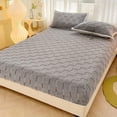thumbnail image 4 of EGNMCR Winter Warm Corals Fleece Mattress Protector Fitted Sheet Is Perfectly For Home Use 60x79in Plush fitted sheet, 4 of 6