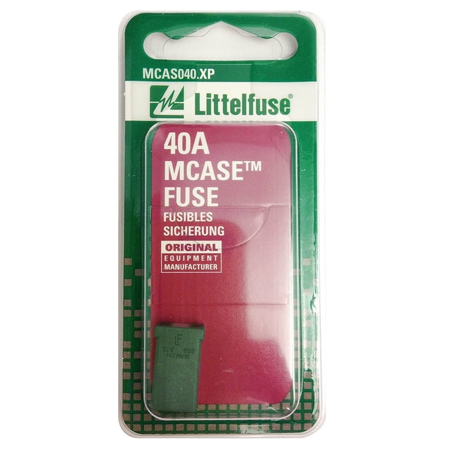 Littelfuse Cartouche de Fusible Verte 40 Amp / Retardée, Durable et Gain de Place