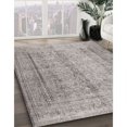 thumbnail image 2 of Ahgly Company Tapis d'Intérieur Rond Traditionnel Gris Granit Persan, 3 Pieds Rond, 2 of 6