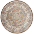 thumbnail image 1 of Tapis Ivoire Géométrique Oriental Turc Usé, 1 of 5