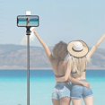 thumbnail image 4 of Q02S Perche à Selfie Portable Trépied de Téléphone 104.5CM/41 Pouces Trépied Extensible Rotation Support de Téléphone Portable Perche à Selfie Trépied en Acier Inoxydable Stabilisateur Q02S Lumière Perche à Selfie Noir, 4 of 5