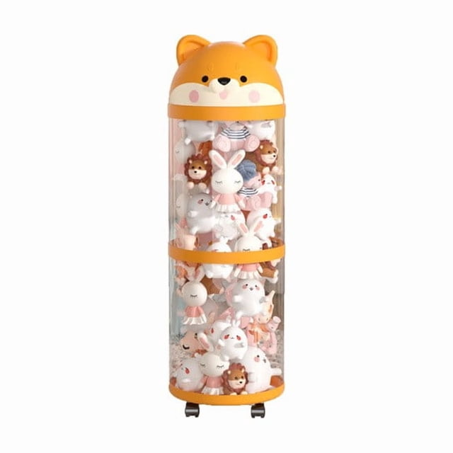 Un Tube de Rangement pour Peluches, Organisateur de Jouets avec Roues, Support de Peluches Multicouche, Organisation de Chambre d'Enfant, Contenant de Rangement pour Jouets en Peluche Version A 2,407 Livres