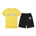 thumbnail image 4 of PMVFHDE Mignons Hauts à Manches Longues pour Ados T-Shirt à Col Rond Imprimé à Manches Courtes pour Enfants pour Garçons et Filles Tenues pour Tout-Petits Jaune, 2-3 Ans, 4 of 4