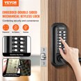 thumbnail image 2 of VEVOR Mechanical Keyless Entry Door Lock, 14 Digit Keypad, Water-proof Zinc Alloy, Double-sided Embedded Outdoor Gate Door Locks Set with Keypad and Handle, Easy to Install, for Garden, Garage, Yard, 2 of 9