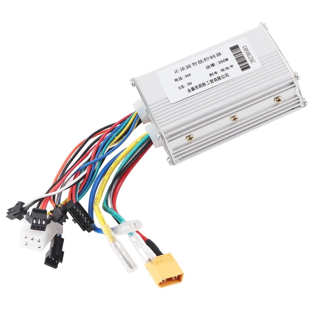 Brushless Motor Controller, 36V 350W Durable Wires Connectors Brushless Controller Sensitive Control for Electrical Scooter Bike Tricycle