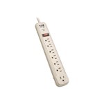 Eaton Tripp Lite Series Surge Protector Power Strip TL P74 R 120V Rt Angle 7 Outlet 4' Cord - Surge protector - 15 A - AC 120 V - 1.8 kW - output connectors: 7 - for P/N: CLAMPUSBLK, CLAMPUSW