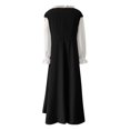 thumbnail image 5 of LSLJS Women Fall Winter Gothic Retro Floral Print Ball Gowns Gowns Two-Piece Dress, Gothic Dress, 5 of 5
