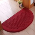 thumbnail image 5 of Half Circle Doormat Half Round Entryway Rug Half Circle Doormat Semicircle Floor Mat Dust Trap Polyester Fiber Strong Absorption Anti Slip For Outdoor Indoor, 5 of 5