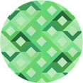 thumbnail image 1 of Ahgly Company Machine Washable Indoor Round Transitional Jade Green Area Rugs, 8' Round, 1 of 7