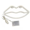 thumbnail image 1 of Jinsinto Lip Shaped Neon Sign Always On Usb/Battery Powered Acrylic Wall Decor Hanging Home Decorative, 1 of 5