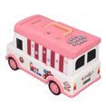 thumbnail image 2 of Bracelet d'Économie d'Argent, Banque d'Argent Électronique en Forme de Bus Grande Capacité Télécommande Déverrouillage Rangement Automatique pour Enfants Rose, 2 of 8