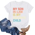 thumbnail image 5 of JIRNDf Hauts pour Femmes Été T-Shirts Tendance Manches Courtes Col Rond Ample Confortable Doux Décontracté Basique Mignon T-Shirts Graphiques pour Femmes Chemises Blanc P, 5 of 5