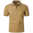 thumbnail image 3 of asjyhkr Golf Shirts for Men Quick drying Performance Short Sleeve Moisture-Wicking Workout Collared Shirts, 3 of 5