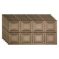 thumbnail image 1 of Fasade Decorative Vinyl Ceiling Panel 2ft x 4ft 5 Pack Argent Bronze, 1 of 5
