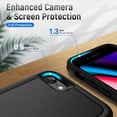 thumbnail image 4 of [PST] iPhone 17e / 16e Hard Case, Dual Layers Heavy Duty Rubber Armor Bumper Hard Case Cover, 4 of 5