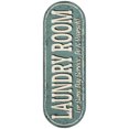 thumbnail image 2 of YAOMOBB Low Profile Laundry Mat Water Absorbent Floor Mat Laundry Room Letter Printed Non Slip Stain Resistant Bathroom Carpet, 2 of 6
