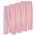 thumbnail image 2 of YUNAFFT Girls Stretchy Soft Leggings 3-12Y 4-Pack Lycra Spandex Pure Color Breathable Base Layer Pants, 2 of 9