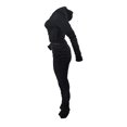 thumbnail image 2 of Honganda Slim Pleated Zipper Hooded Top and Pants Two-piece Suit, 2 of 6