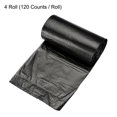 thumbnail image 4 of Unique Bargains Small Trash Bags 0.5 Gallon Garbage Bags Black, 4 Rolls / 120 Counts, 4 of 5