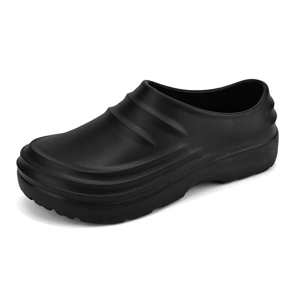 Ediodpoh Chaussures de Chef Sabots Chaussures de Travail Chaussures de Chef pour Hommes Chaussures de Cuisine Zapatos de Chef pour Femmes Pantoufles pour Hommes Noir 11.5