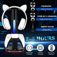 thumbnail image 2 of RGB Headphone Stand With Controller Charger For Xbox Series X|S, Elite 2, One X|S|Elite - XSX Charging Station Dock With 2 USB Ports, Compatible With Xbox Controllers, 2 of 6