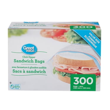 Great Value , Sacs à Sandwich, 300 Sacs