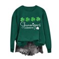 thumbnail image 2 of Chandails de la Saint-Patrick pour Femmes Col Rond Chandail Imprimé à Manches Longues Chandails pour Femmes, 2 of 4