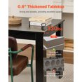 thumbnail image 3 of VEVOR 63in Rectangle Dining Table Wood Kitchen Table for 4-6 Person Black (Only Table), 3 of 9
