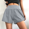 thumbnail image 2 of Timegard Athletic Shorts for Women High Waist Side Split Loose Lightweight Workout Running Shorts, 2 of 5