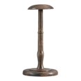 thumbnail image 1 of Wisewang Support d'Exposition pour Chapeaux et Casquettes, Design en Forme de Dôme, Vintage, Stable, Robuste, Base Ronde, Court Brun Brun long, 1 of 6